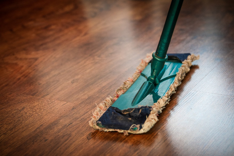 deep cleaning Bradford Moor mopping the floor